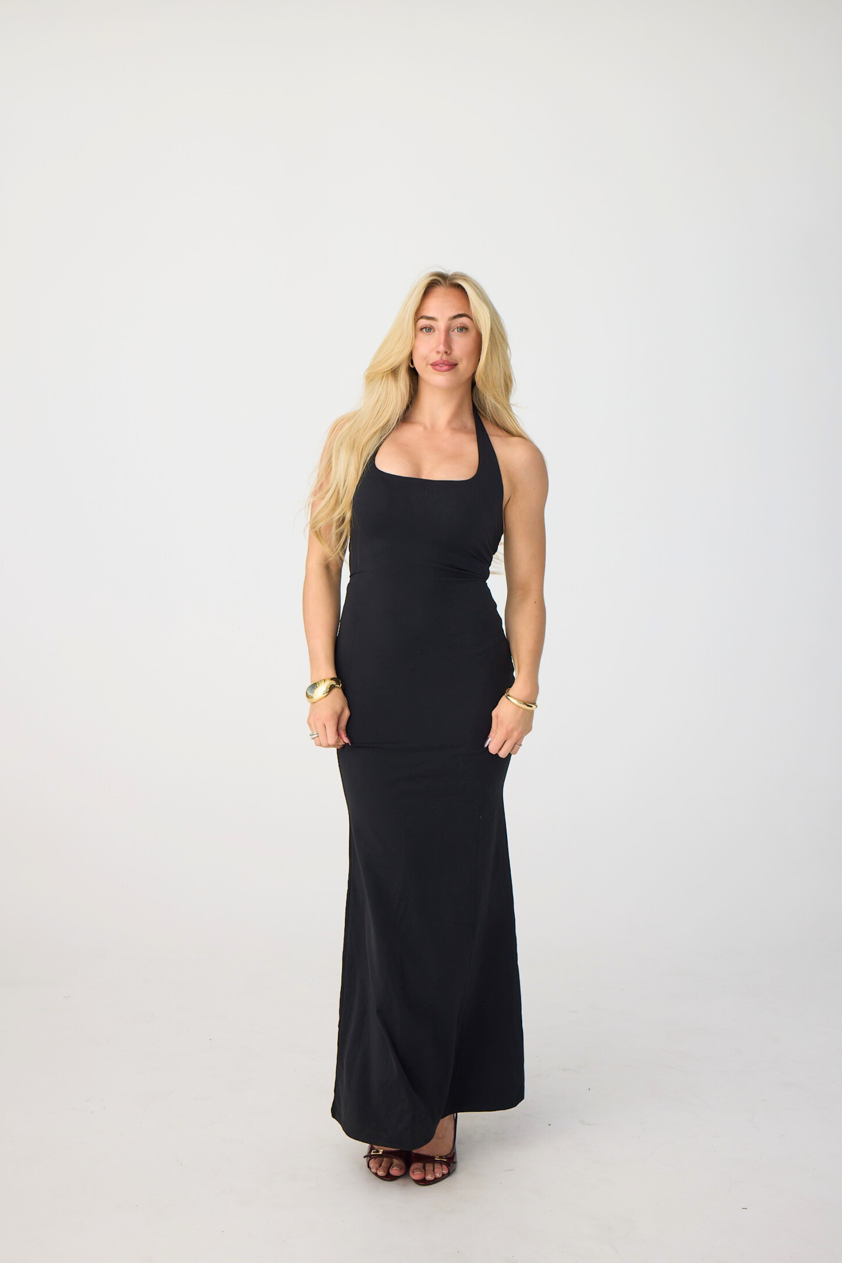 HALTERNECK MAXI DRESS