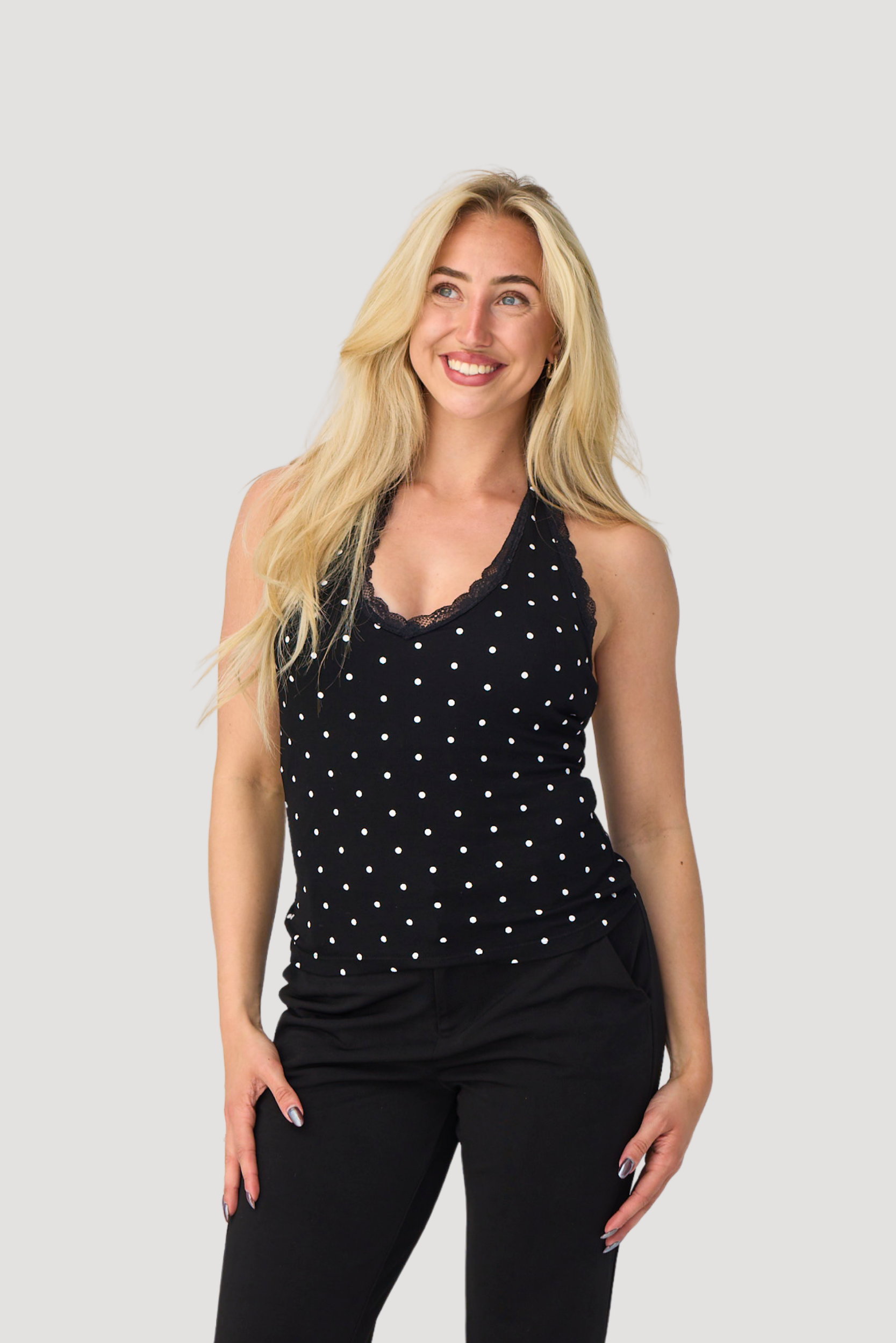 POLKA HALTERNECK