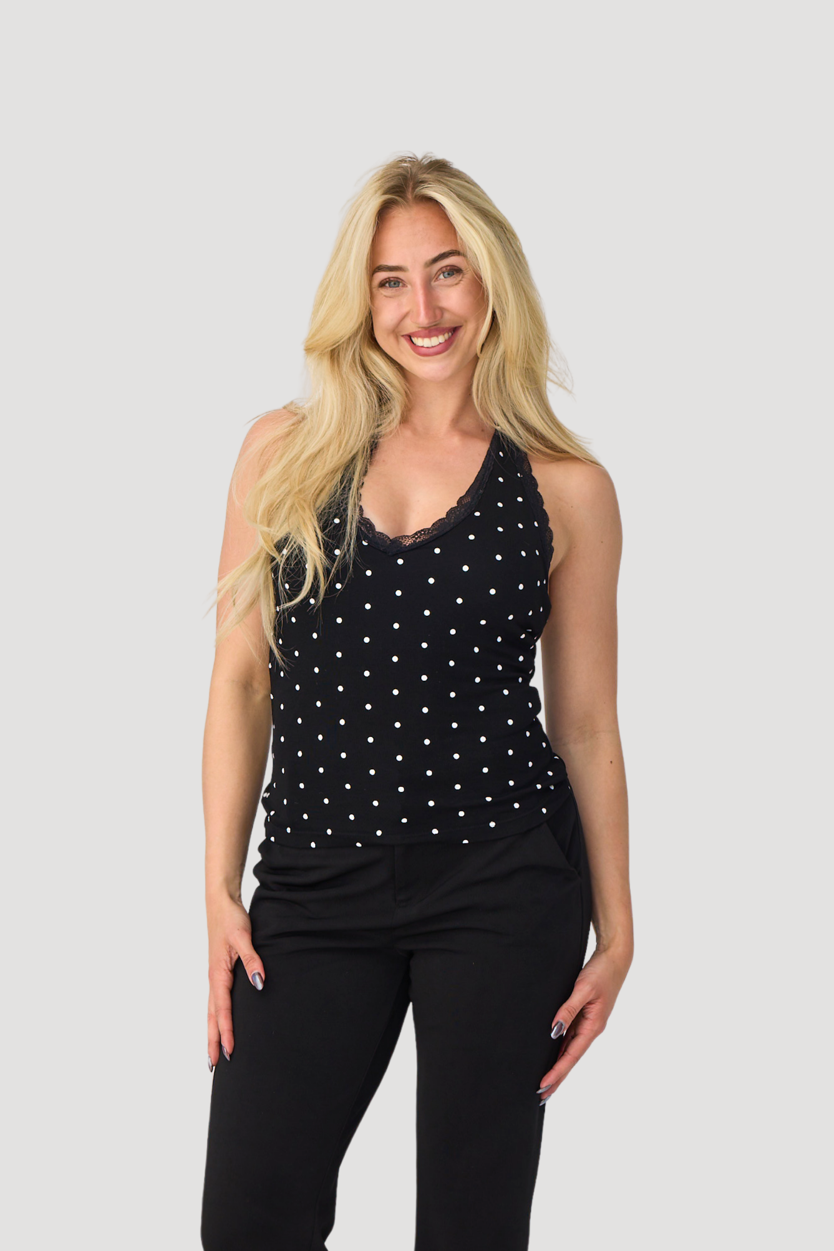 POLKA HALTERNECK