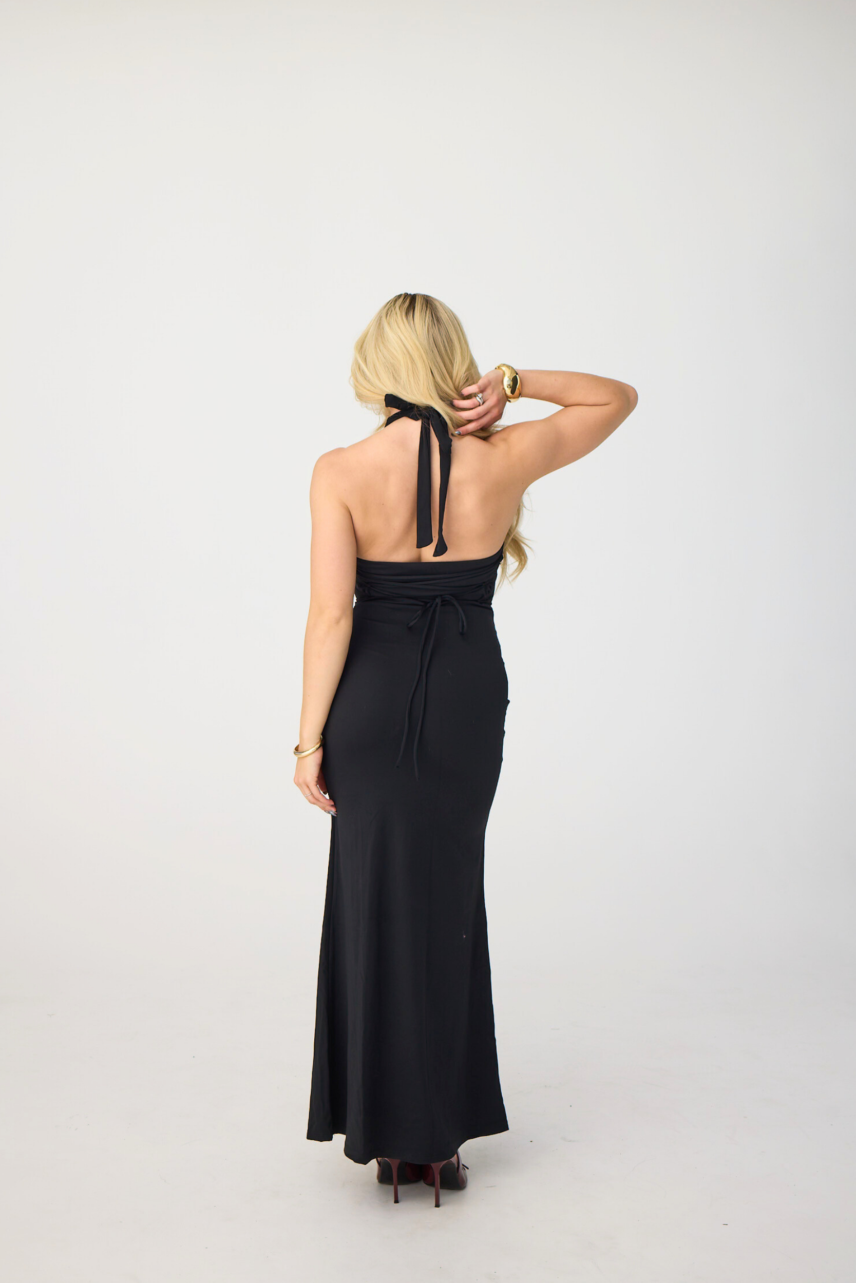 HALTERNECK MAXI DRESS