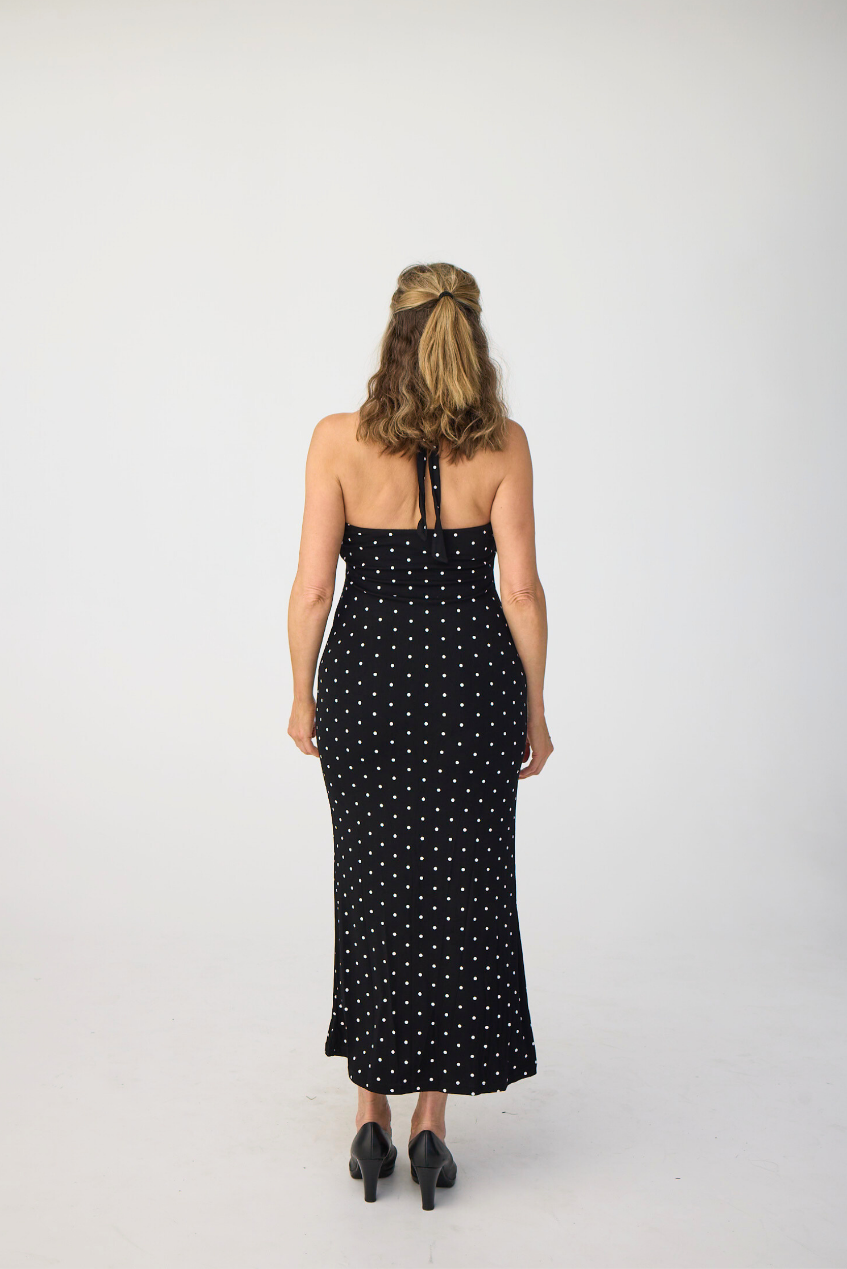 POLKA MIDI DRESS